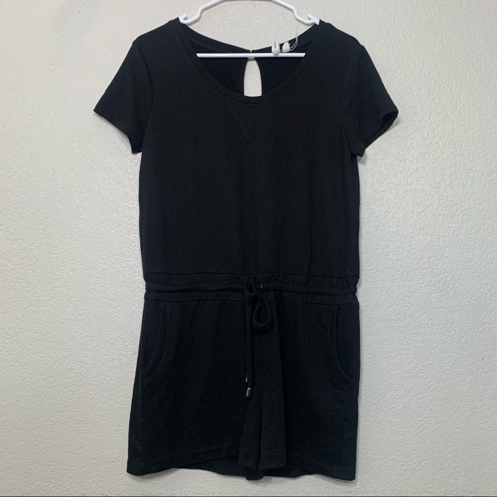 Cable & Gauge black short sleeve romper size S